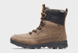 Icebug Adak ReWool BUGrip Studs Men's Winter Boots Coffee / Grey | CA-8973-VNRDO