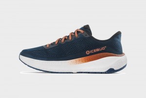 Icebug Aura RB9X Women's Running Shoes Blue / Orange | CA-1203-YTNUD