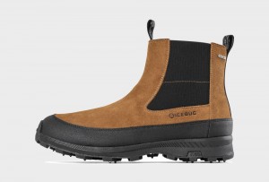 Icebug Boda BUGrip Men's Winter Boots Black / Khaki | CA-4960-NGWKY