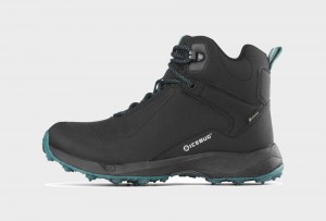 Icebug Pace 3 BUGrip GTX Studs Women's Winter Boots Black / Turquoise | CA-7201-ESKNI