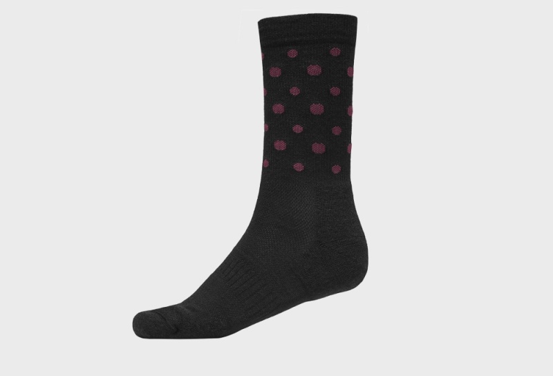 Icebug Active Merino Unisex Running Socks Black | CA-2837-POYCA