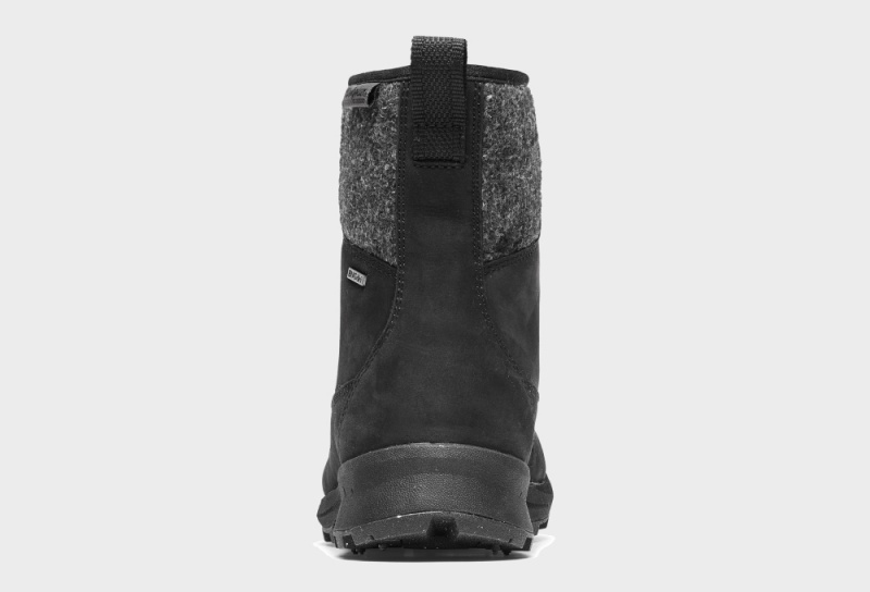 Icebug Adak ReWool BUGrip Studs Men's Winter Boots Black / Grey | CA-0598-XMINO