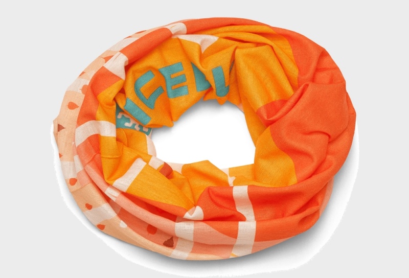 Icebug Icetube AutumnBirch Unisex Scarf Orange | CA-3419-ASBQR