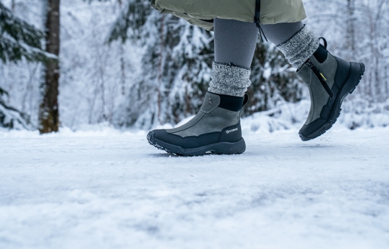 Icebug Metro 2 BUGrip Studs Women's Winter Boots Deep Green Grey | CA-5089-NSJEC