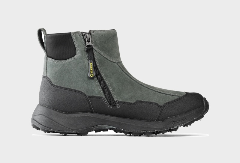 Icebug Metro 2 BUGrip Studs Women's Winter Boots Deep Green Grey | CA-5089-NSJEC