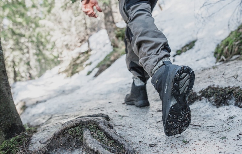 Icebug Stavre BUGrip GTX Men's Winter Boots Black | CA-5012-CGXUI