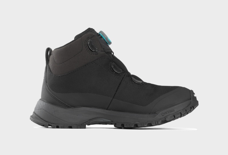 Icebug Stavre Michelin GTX Women's Winter Boots Black / Turquoise | CA-8412-SJGFP