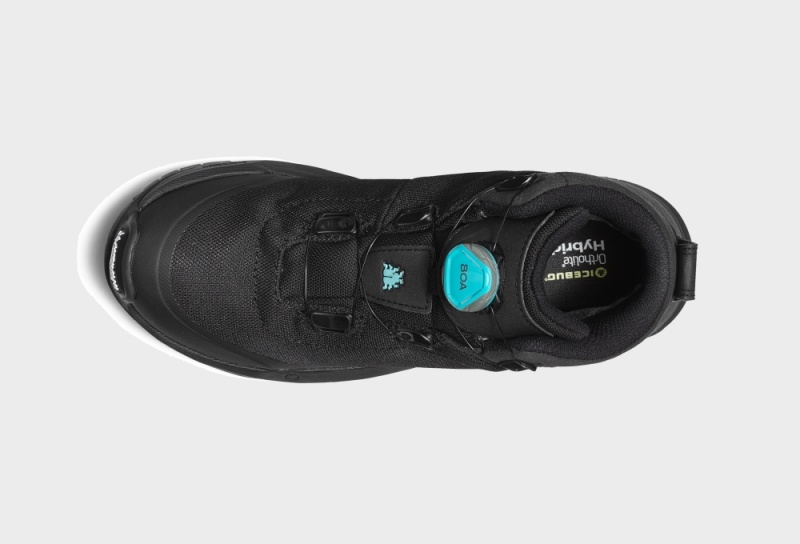 Icebug Stavre Michelin GTX Women's Winter Boots Black / Turquoise | CA-8412-SJGFP