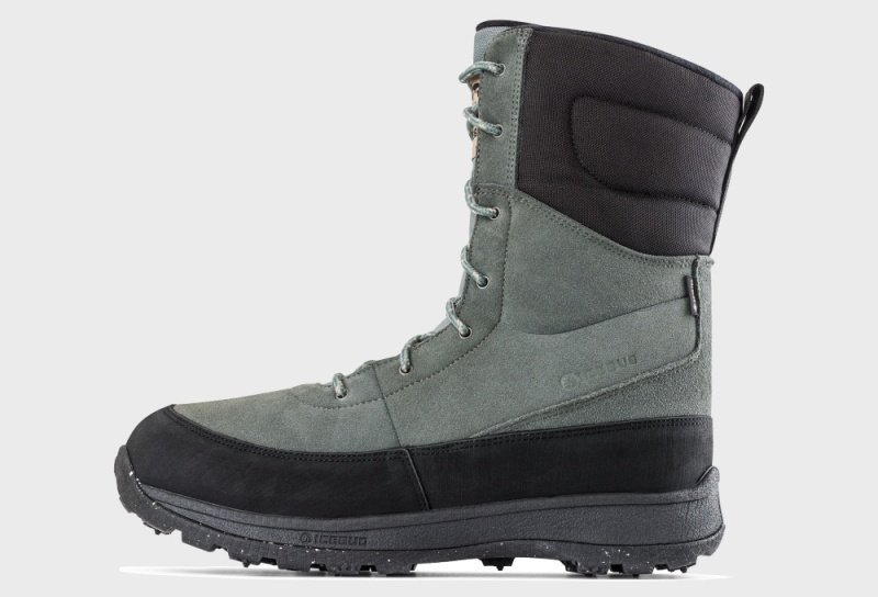 Icebug Torne 2 Biosole GTX Men\'s Winter Boots Deep Green Grey | CA-3987-CZUGY